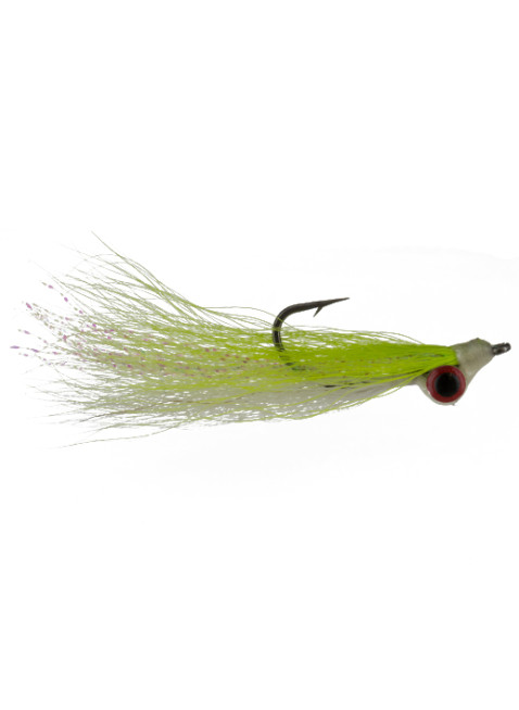 Clouser : Chartreuse + White
