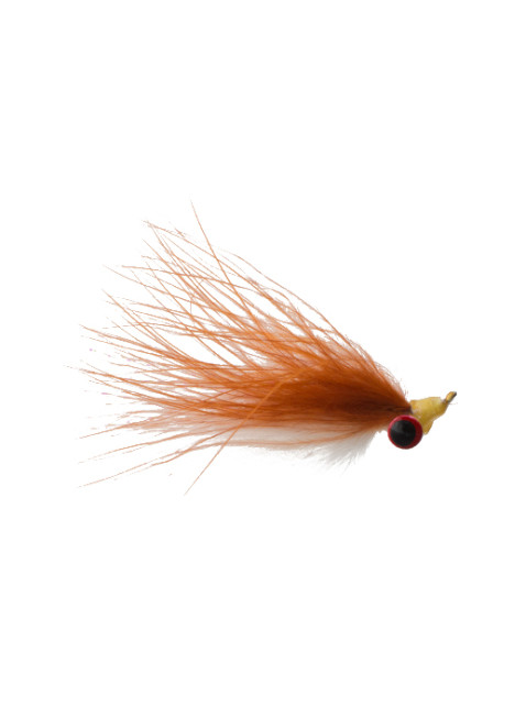 Clouser (Marabou) : Brown and White