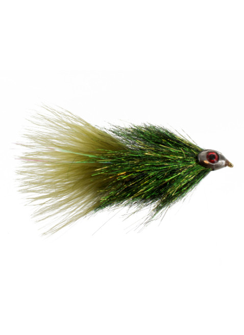 Fish-Skull Sparkle Minnow : Olive