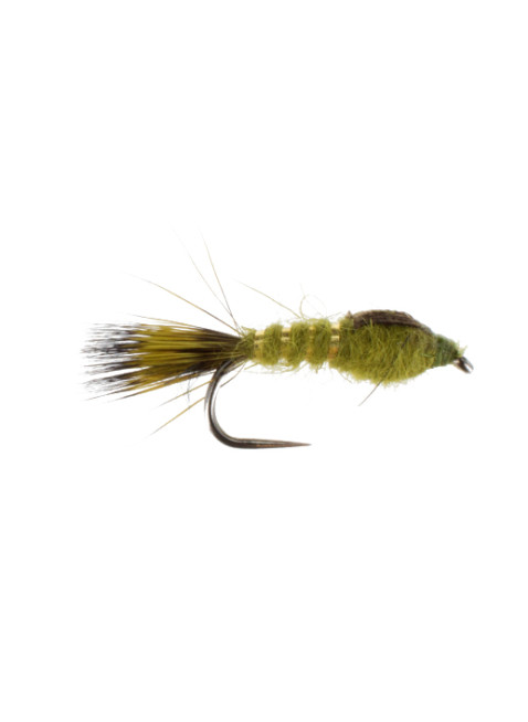 Hares Ear : Olive (Barbless)