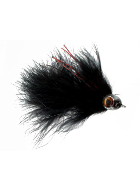 Marabou Maiden : Black (Articulated Shank)