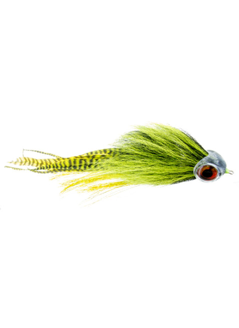 Musky Mayhem : Chartreuse and Black (Articulated Shank)