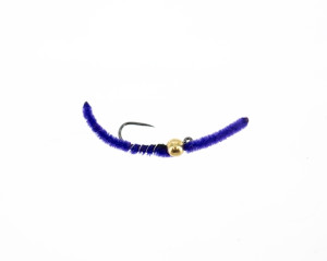 Beadhead Tactical Jigged San Juan Worm : Purple