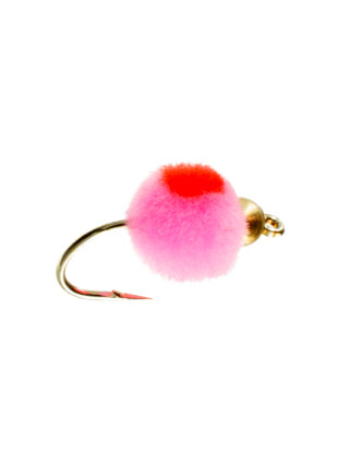 Beadhead Glo Bug : Baby Pink + Flame